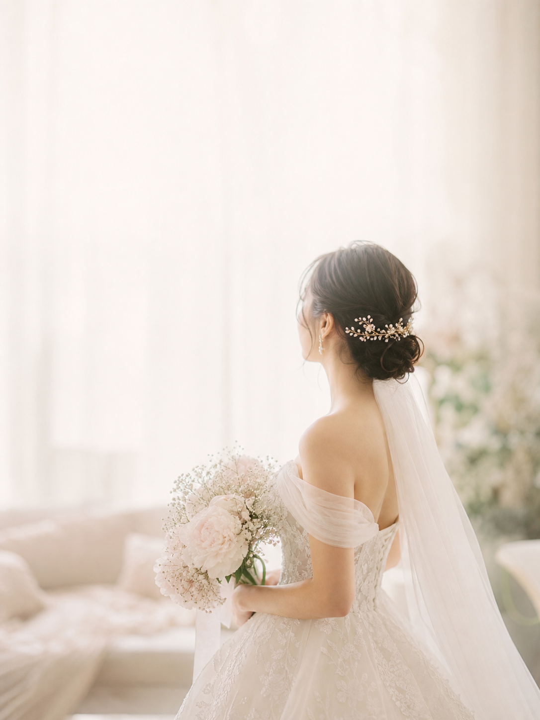 ウェディングドレスの花嫁